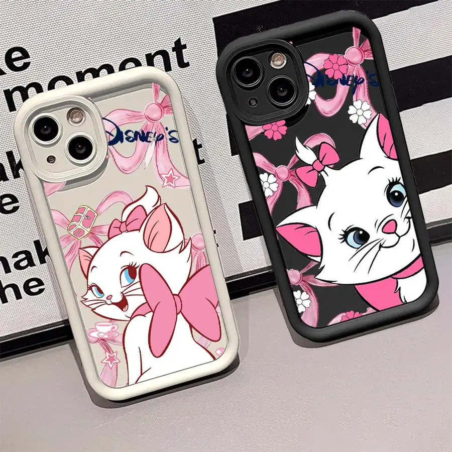 Чехол для телефона Cute Cartoon Marie Cat для Xiaomi Redmi 14C 13 13C 12 12C K50 K40 10C 10 9T 9C 9A K30 4G 5G с мягкой задней крышкой из ТПУ