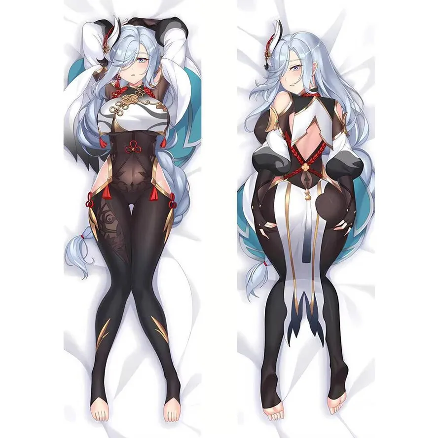 

Dakimakura аниме Genshin Impact ACG Hing наволочка для тела Shenhe Keqing длинный чехол для подушки в натуральную величину для косплея