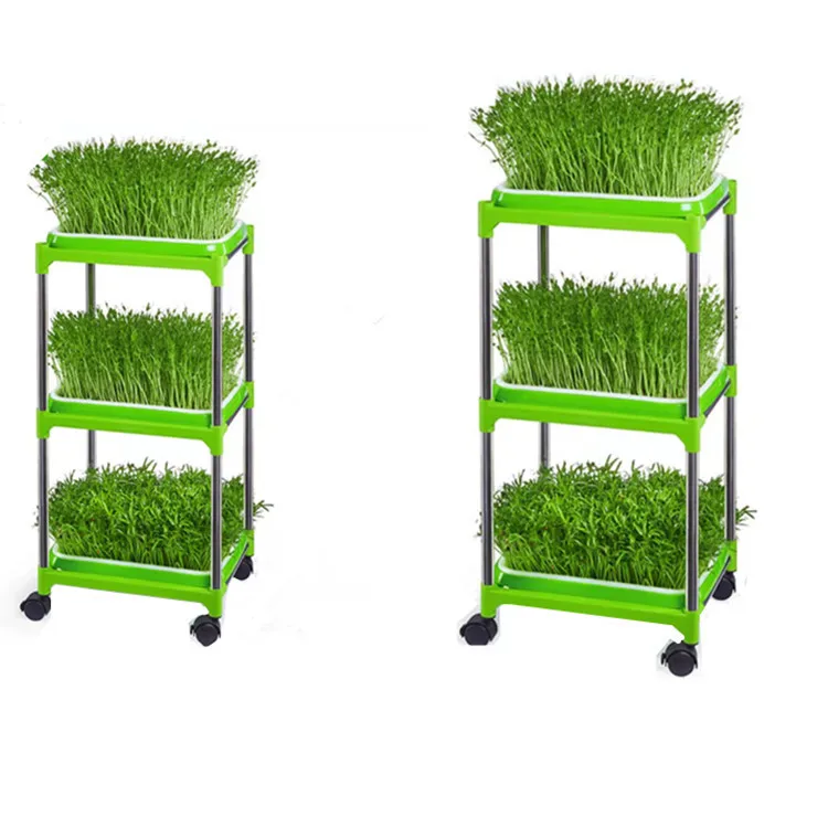Seedling tray shelf hydroponics, double-layer encryption tray growing vegetables on paper, soilless cultivation vegetable planti