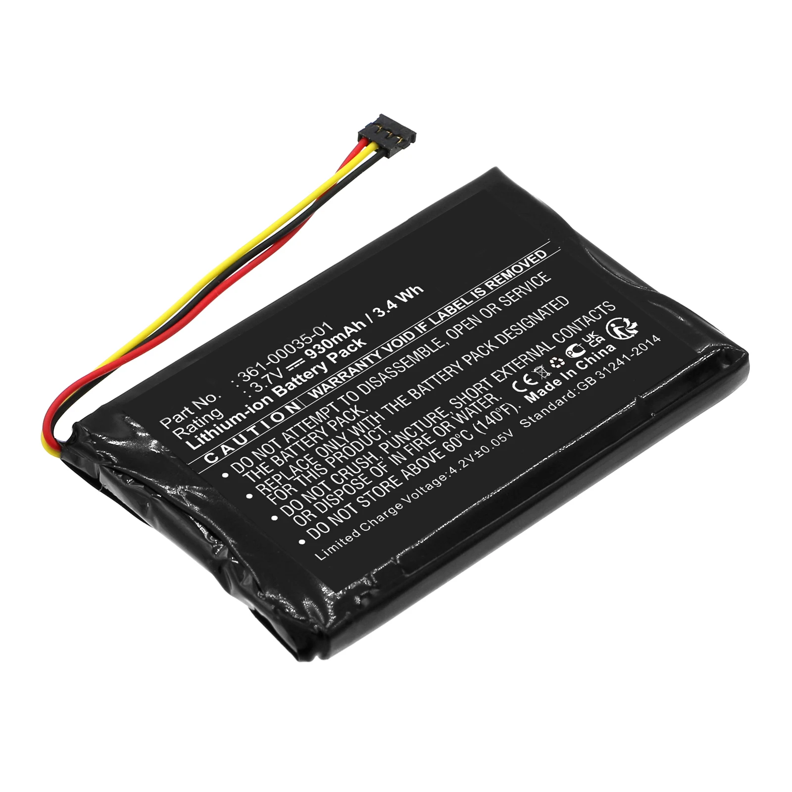 Replacement Battery for Garmin:361-00035-01,Nuvi :1200,1205,1205W,1250,1255W,1260,1260W,140T,150T,2595LMT,2595LM,Drive Assist 50