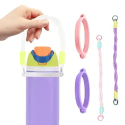 Portable Water Bottle Sling Holder Silicone Ring Strap DIY Water Cup Strap Bottle Sleeve for Owala Water Bottle