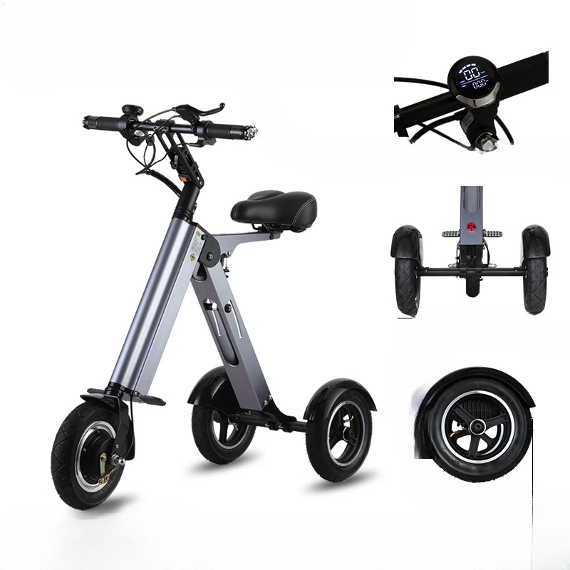 e-commerce portable folding electric three-wheeled transportation, self-propelled elderly, cycling electric vehicles