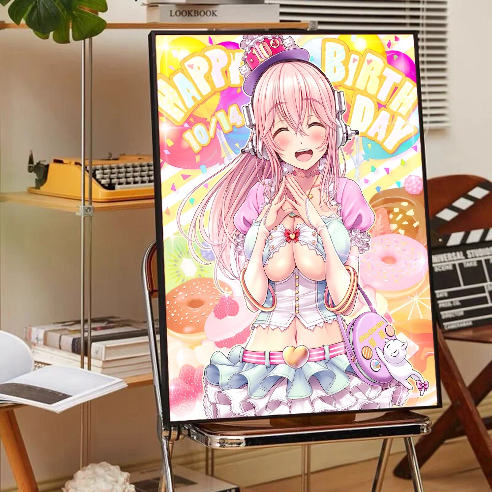 Super Sonico Game Good Quality Prints and Posters Whitepaper Prints Posters Artwork Wall Decor