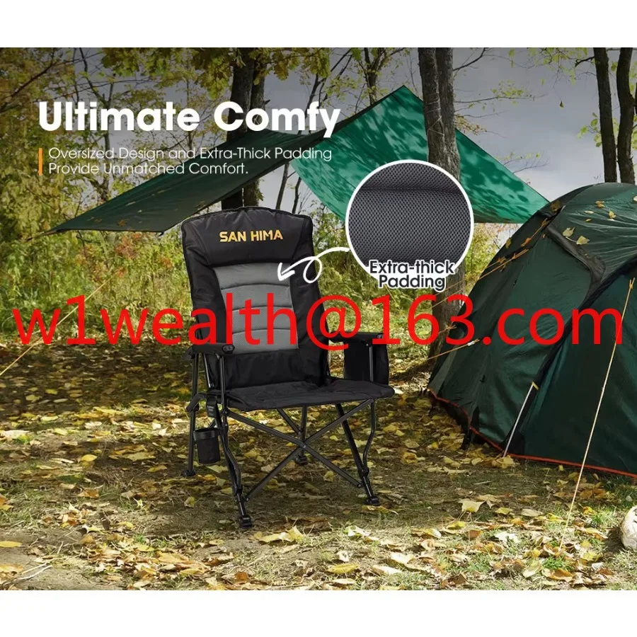 Set Portable Outdoor Travel Comfortable Adjustable Folding Camping Chair Picnic Fishing Beach Chair
