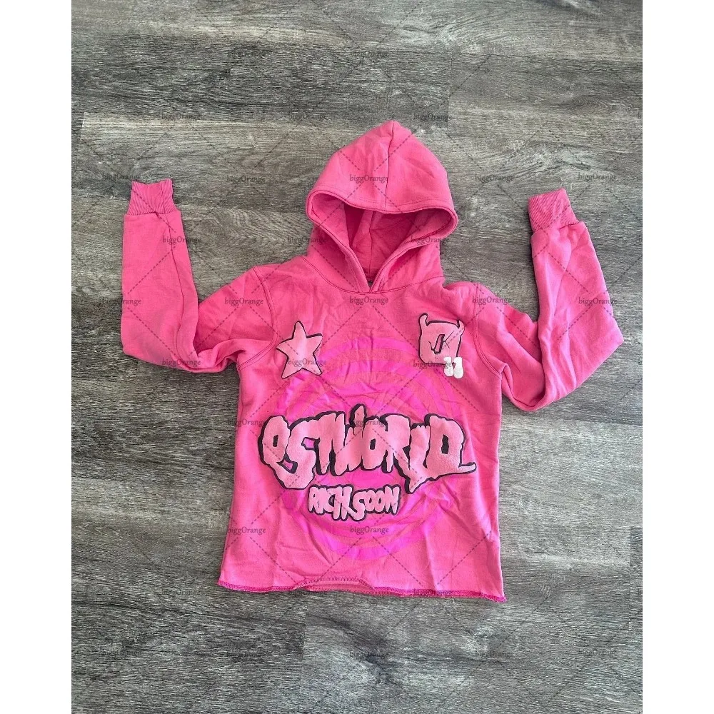 2024 American High Street Fashion Color Letter X Hoodie Family Y2K Vintage Harajuku Casual Loose Pullover Boys Clothes