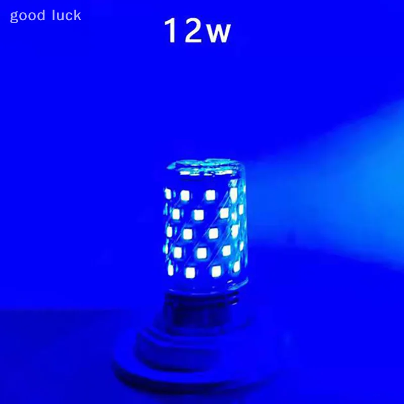 E14 E27 ฐานสกรู LED ข้าวโพดหลอดไฟที่มีสีสันหลอดไฟ LED ที่มีสีสันหลอดไฟอลูมิเนียมไม่มีการสั่นไหวโคมไฟข้าวโพดตกแต่งบ้าน