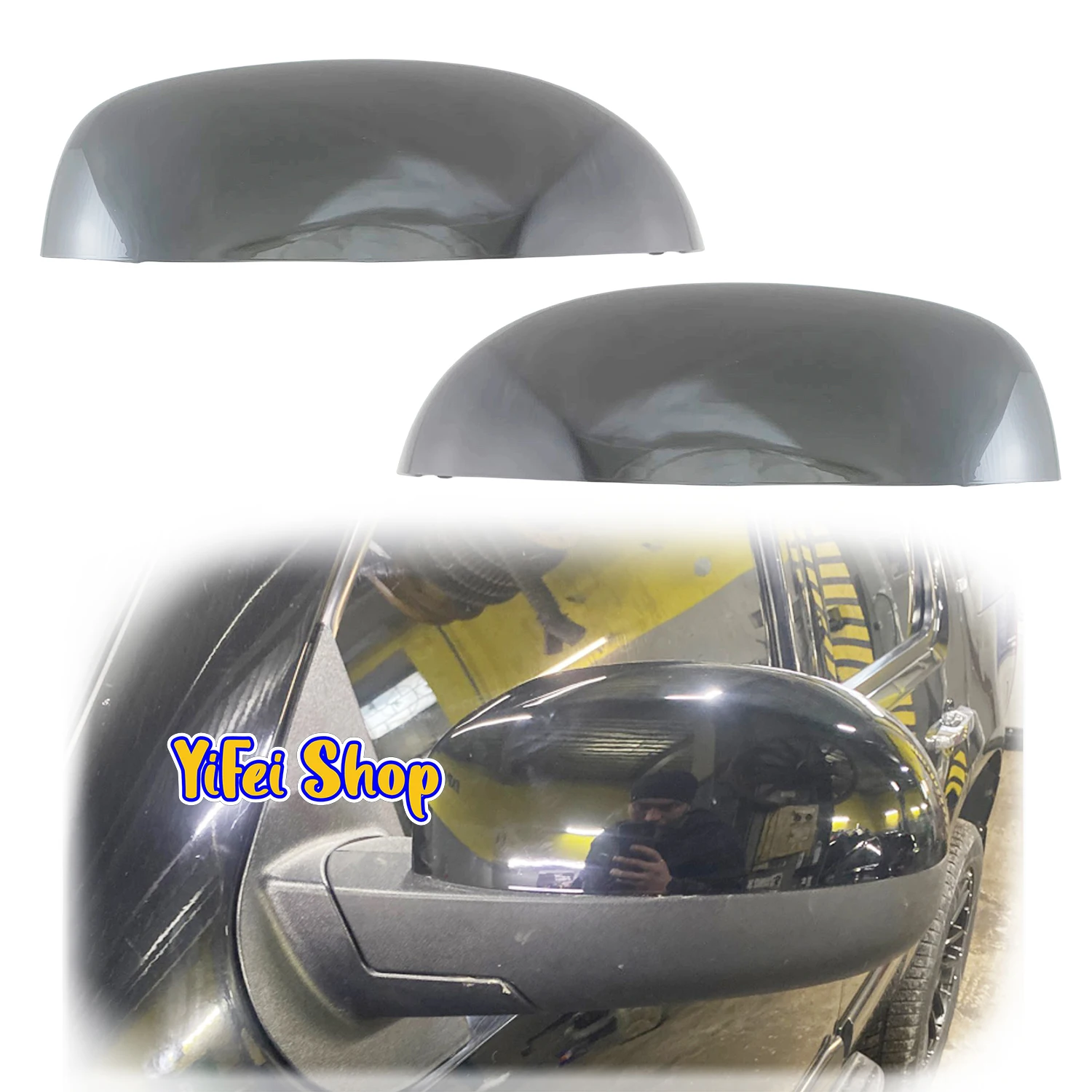 

Gloss Black Chrome Side Rearview Mirror Cover Cap clip-on 2007 2013 For Chevrolet Avalanche Silverado Suburban Gmc Sierra Yukon