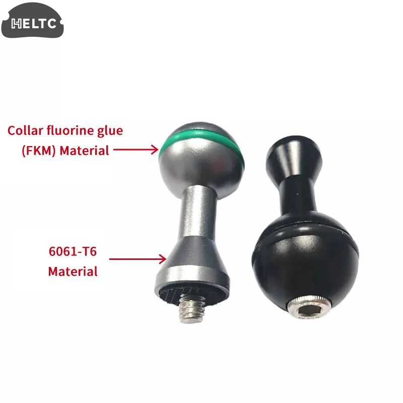 1 PCS Aluminum Ball Head Car Phone Holder Accessories Camera Gimbal Extension Rod 1/4 Screw Spinner Arm Clamp Ball Head Holder
