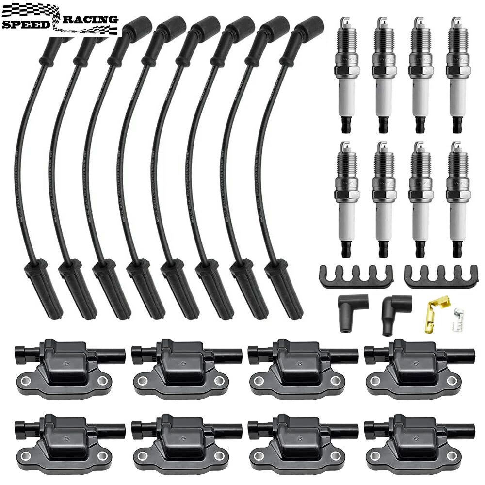 

12192195 9748GG 748GG 19299585 41962 41-962 for ACDelco Chevy 8 Set UF413 Ignition Coils 41-962 Spark Plug Spark Plug Wires