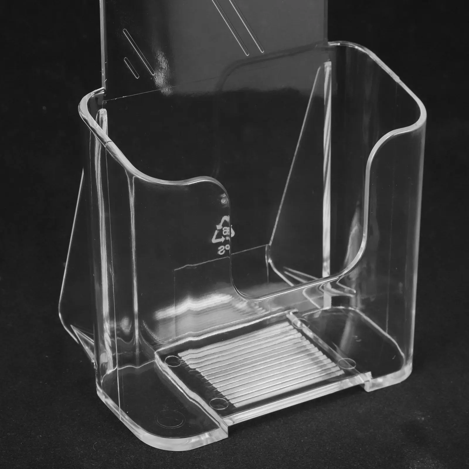 Clear Acrylic A6 Literature Rack Magazine Organizer for Documents Files Brochures Pamphlets Desktop Display Stand File Storage