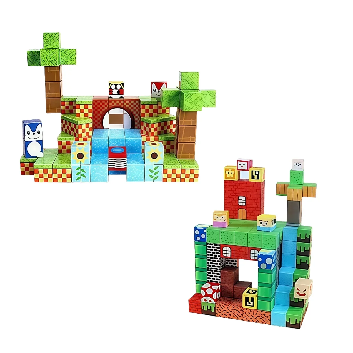 مكعبات بناء مغناطيسية للأولاد والبنات الصغار 3+، لعبة بناء مغامرتي والألعاب العالمية مع مكعبات مغناطيسية