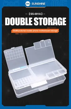 SUNSHINE SS-001A Multifunktionale Handy-Reparatur-Aufbewahrungsbox für Handy-Reparaturzubehör, Teile und Brett