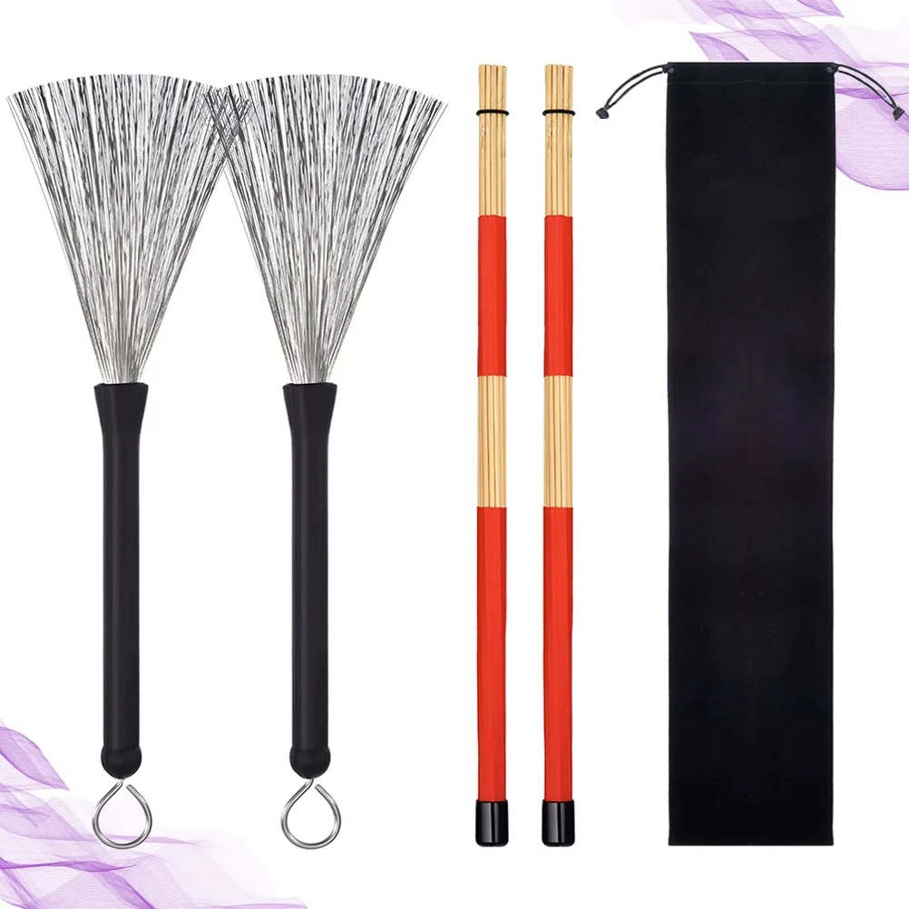 

Major Drum Brush Bamboo Stick Child Wire Percussion Wooden Key Instrument Accessories