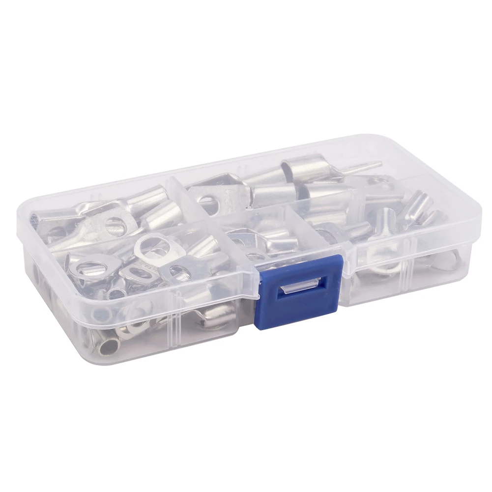 

A64K 120X Bolt Hole Tinned Copper Cable Lugs Battery Terminals Set Wire Terminals Connector