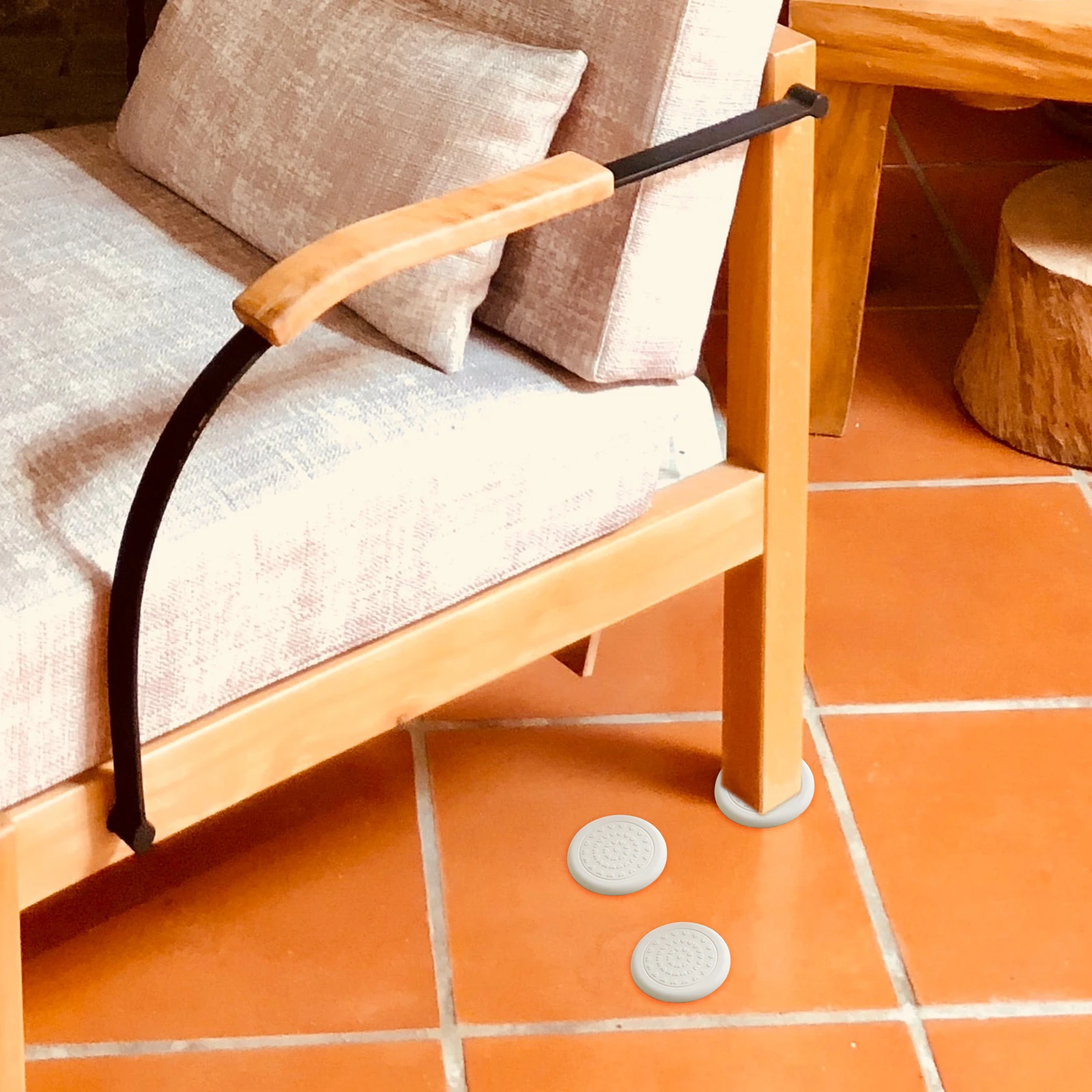 

12Pcs Anti-Skid Silicone Floor Protectors Heavy Duty Non-Slip Chair Table Feet Pads Waterproof Furniture Gliders for Hardwood