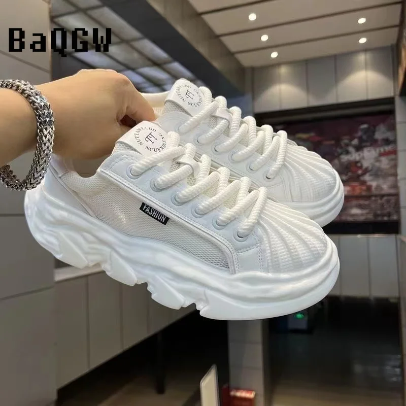 Designer Chunky Sneaker for Men Sneakers Breathable Running Shoes Fashion Casual Mesh Height Increased Platform Sport Shoes