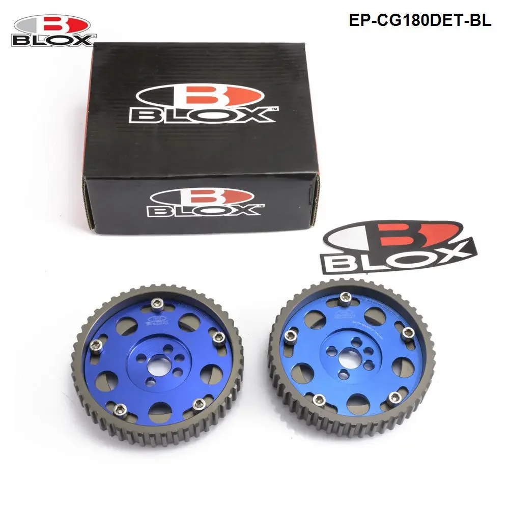 BLOX 2pcs Adjustable Cam Gears Timing Gear Pulley Kit For Nissan CA18DET CA18DE EP-CG180DET-BL