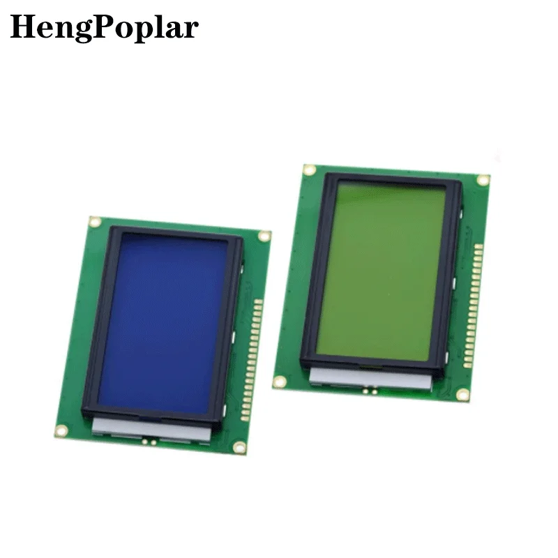 Módulo lcd 128*64 pontos 5v tela azul 12864 lcd com luz de fundo st7920 porta paralela lcd12864 para arduino