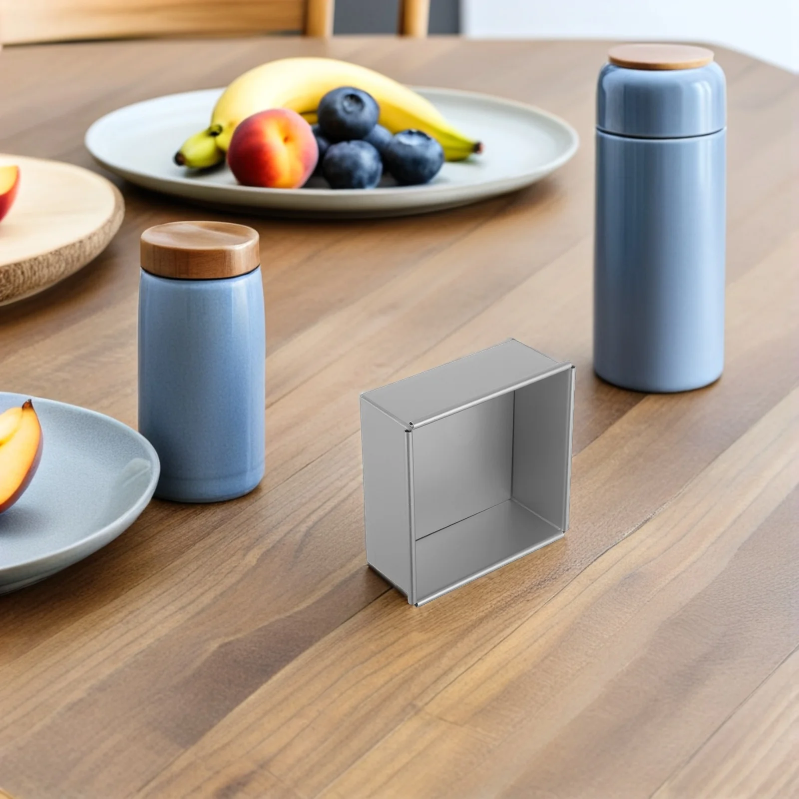 

5 Inch Square Aluminum Cheesecake Pan Removable Bottom Cake Mold For Baking Brownies Mousse Holiday Party Kitchen Tool Baking