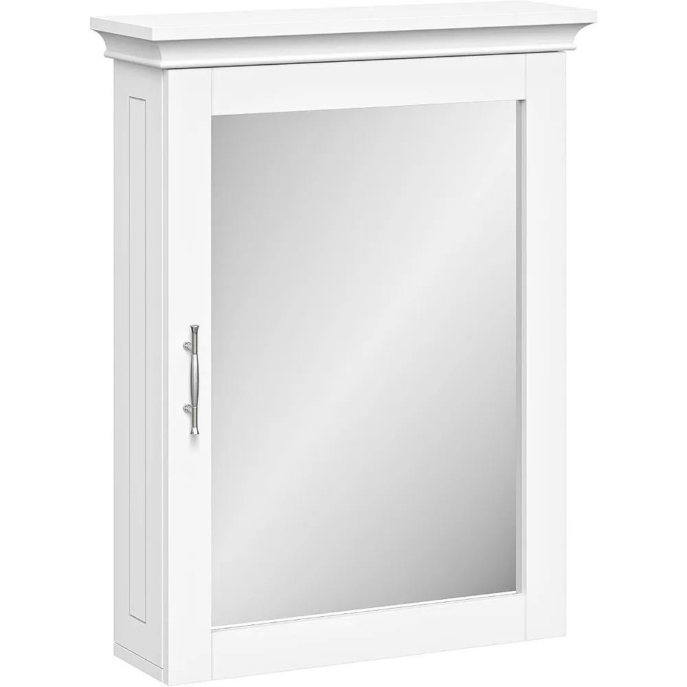 

Somerset Wall Cabinet with Mirror Medicine Cabinet with Soft-Close Hinges & Adjustable Shelf Bathroom Mirror with Storage Shelv