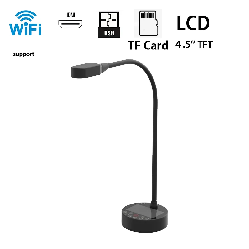 Document Camera High Quality OEM Portable WiFi Camera Scanner Multi-Interface Visualizer For Scanning Book Document