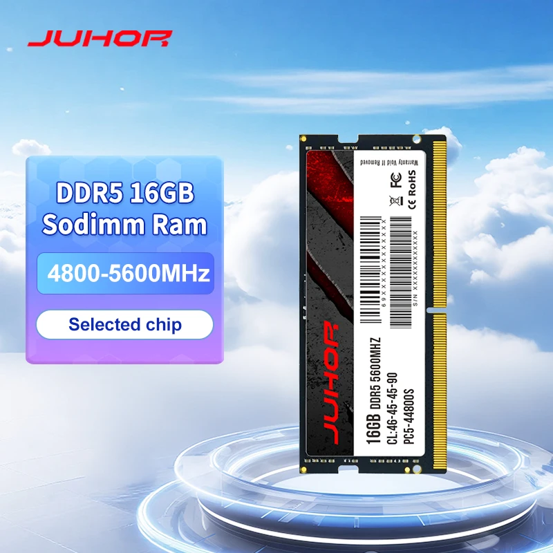 

Оперативная память для ноутбука JUHOR DDR5 16 ГБ 4800 МГц 5600 МГц Оперативная память для ноутбука