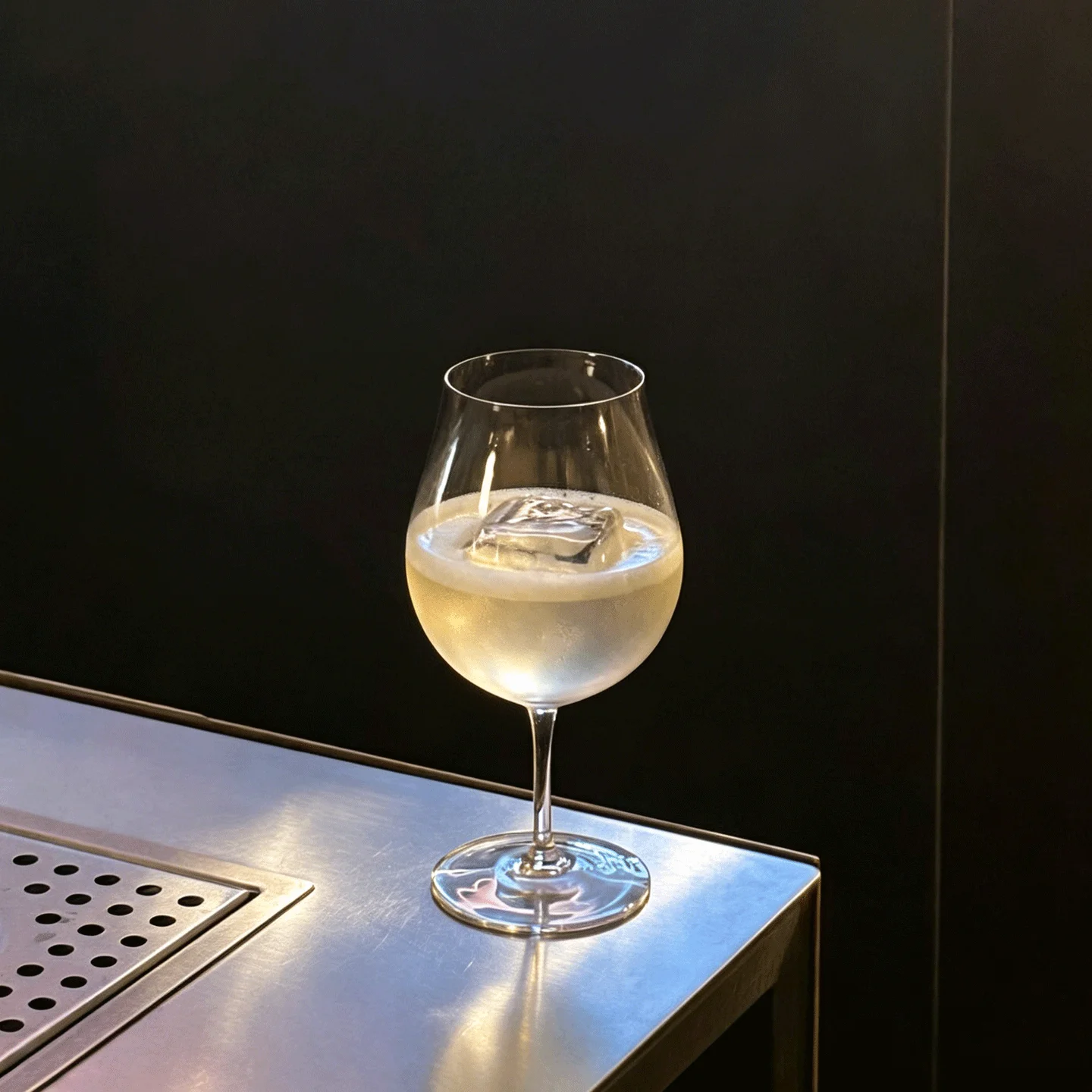 Vaso de Cristal Hecho a Mano Estilo Japonés, Copa de Vino Creativa con Base Grande, Serie Aldea de Madera, para Café y Cócteles