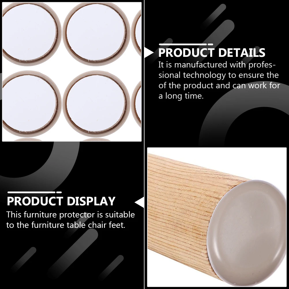 

20 Pcs Furniture Glide Self Adhesive Slider Pad Protect Floors Plastic Leg Bottom Mat Table Cabinet Wooden