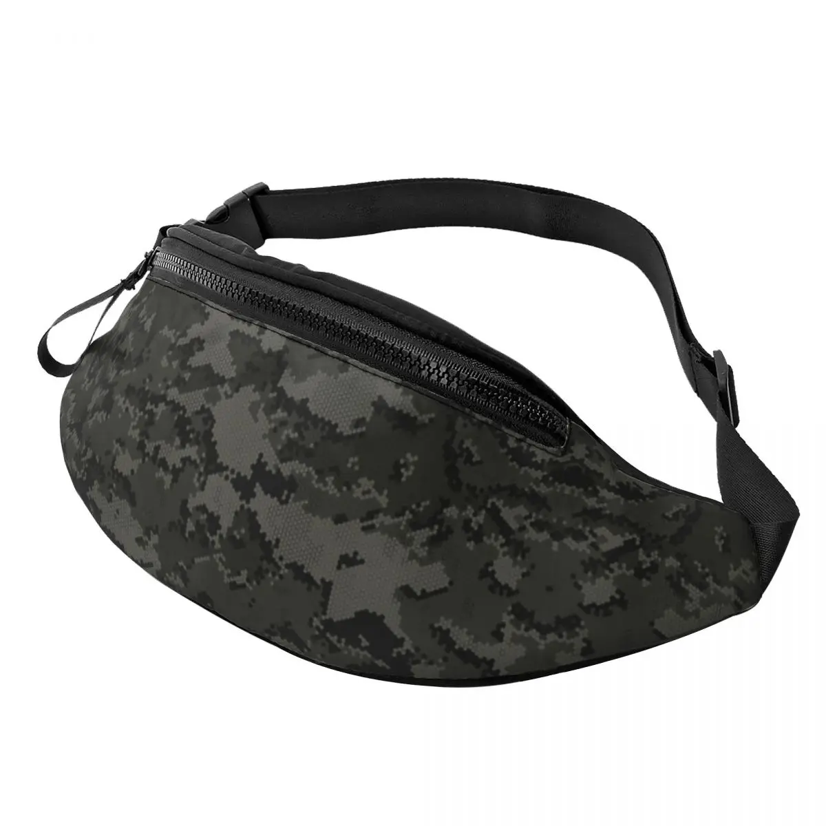 

Custom Blackout Alpha Zulu Camouflage Camo Fanny Bag Customized Crossbody Waist Pack Men Women Cycling Camping Phone Money Pouch