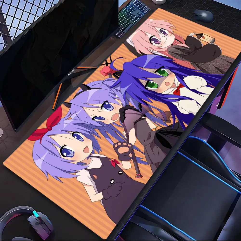 

lucky star Mouse Pad Tablet mouse Pad Laptop xl desktop mouse mat cute HD printing Gaming keyboard pad csgo Player 90x40