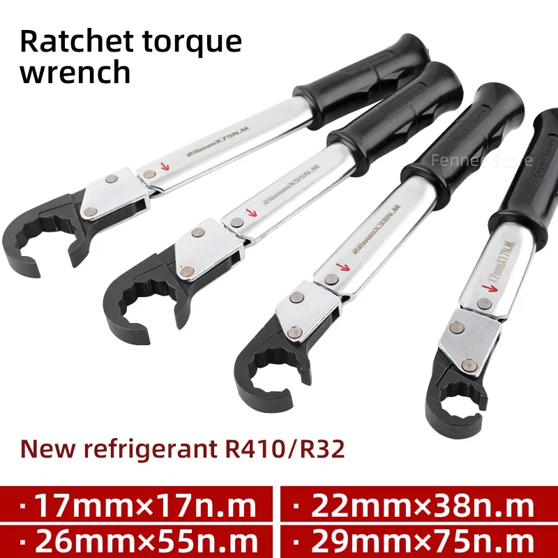 Ratchet Torque Wrench Apark Plug High Precision Open Type Wrench Set Air Conditioning Repair Tool Set ST-02L