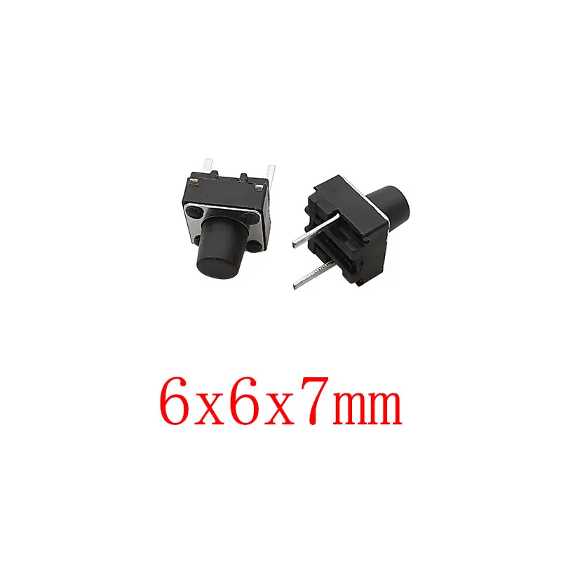 6x6mm Micro Tactile Switch Momentary Tact DIP Switch 2 Pin 6x6mm Micro Touch Push Button Tactile Switch High 4.3/5/6/7/8/9mm – Detail 5