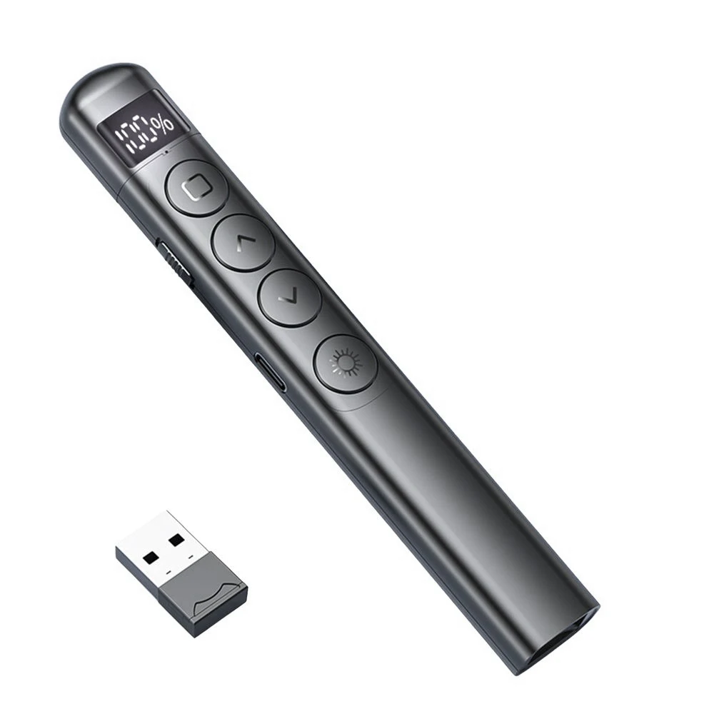 Laser Presentation Pointer 2.4G Wireless Demonstration Remote Control Pen for PowerPoint PPT Compatible with   MAC/Windows