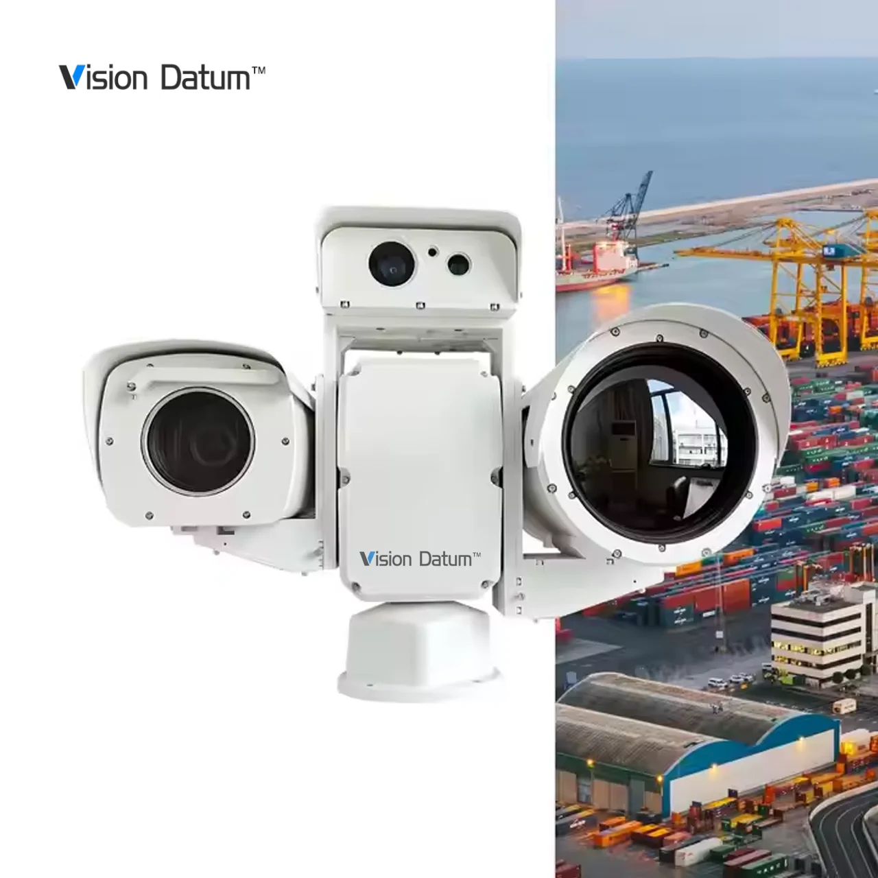 Long Distance Observation 25-225mm VIS LWIR IP66 VOx Uncooled Muti-spectral PTZ Thermal Camera