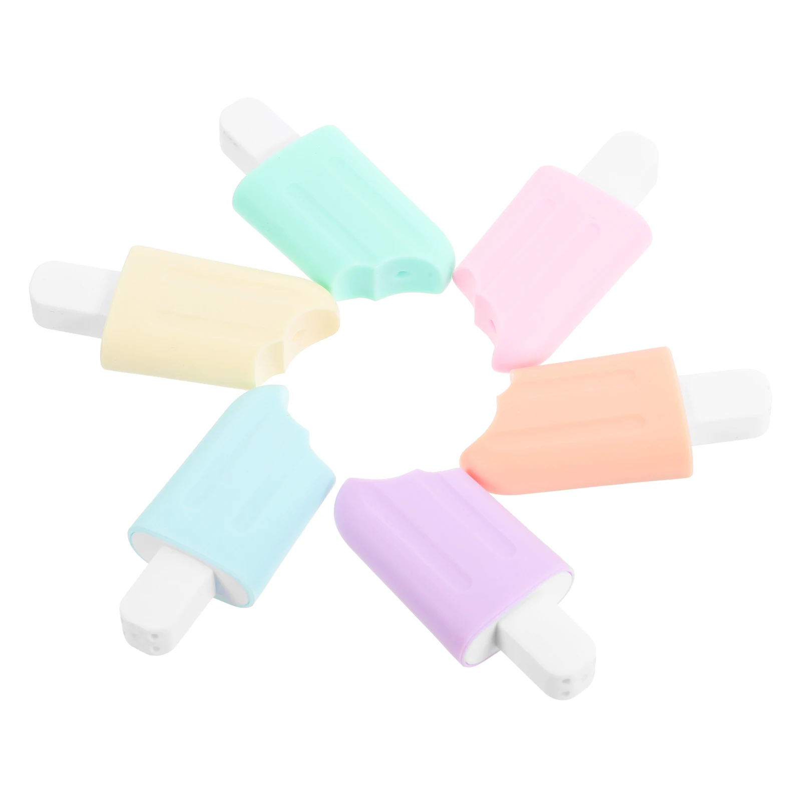 6Pcs Highlighter Pens Vibrant Mini Highlighters for Adorable Cartoon Marking Pens for Note Taking Book Marking