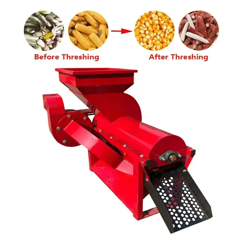 Good Price Capacity 4000-6000kg/H Low Breakage Rate Diesel Engine Powered Sweet Corn Maize Sheller Corn Peeling Thresher