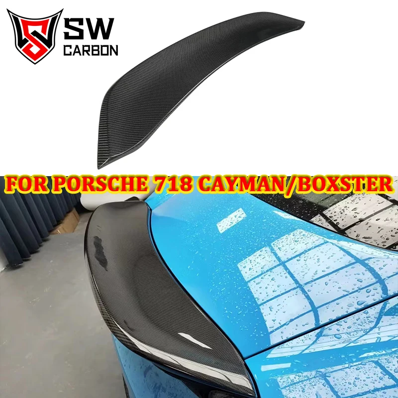 For Porsche Boxster Cayman 982 718 Higher quality Carbon Fiber Rear Diffuser Car Rear Bumper Lip Splitter Under Spoiler Body Kit