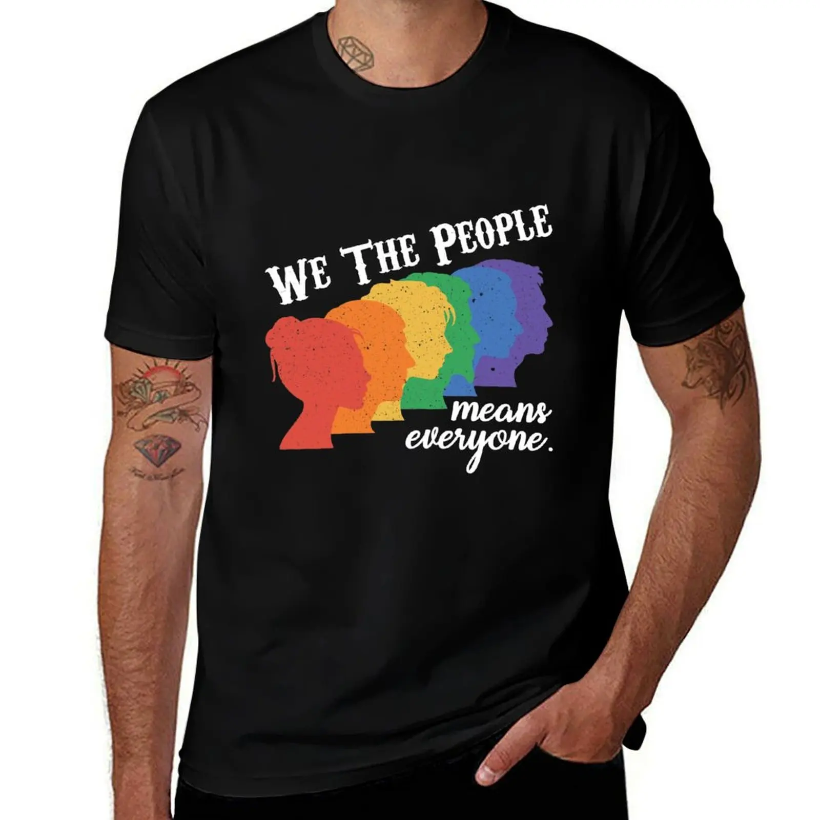 

We The People Means Everyone LGBT Pride regalo T-Shirt Work Utility Short Sleeve Shirt