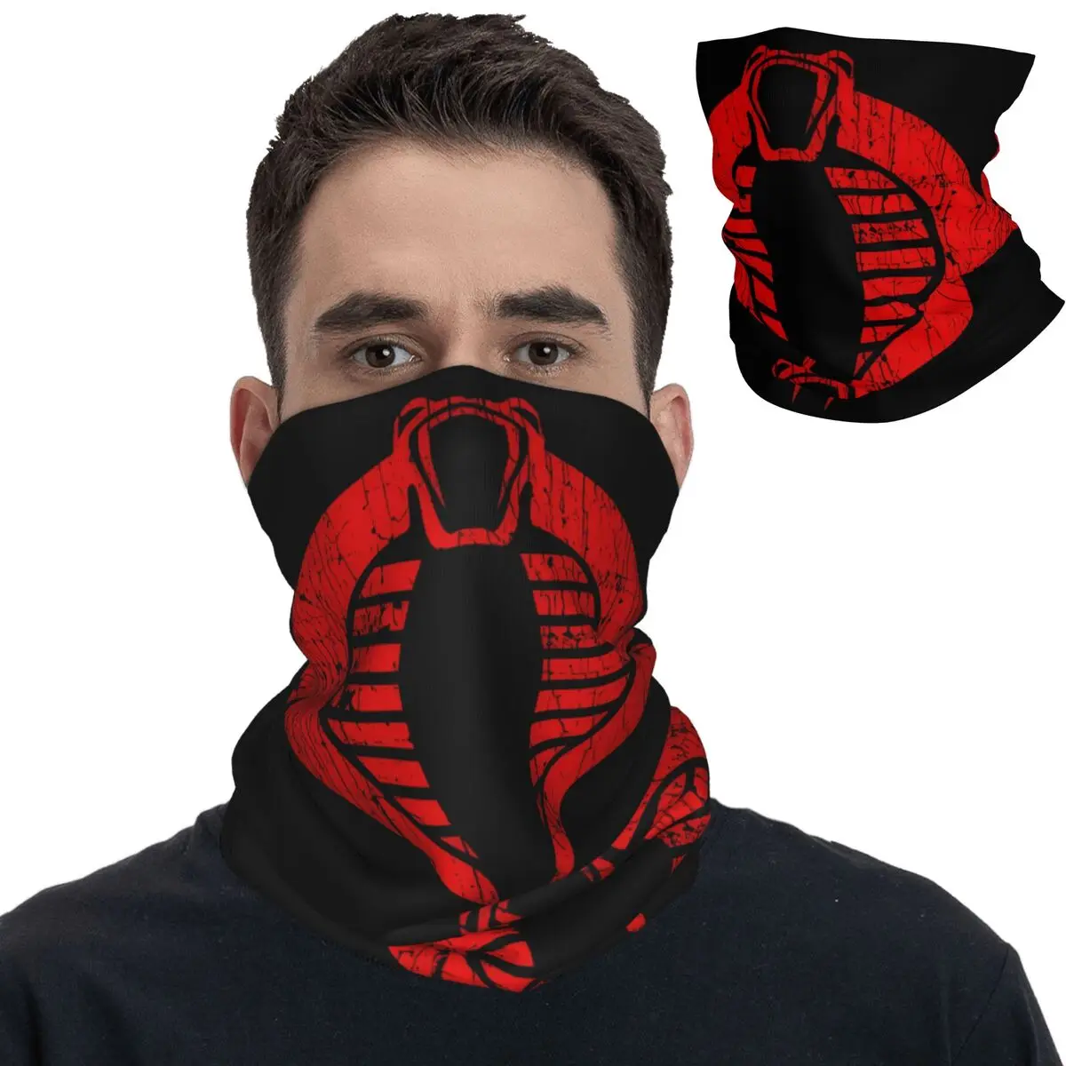 Cobra Dangerous Organization 80s Action Figures Bandana Neck Gaiter Mask Scarf Multi-use Balaclava Cycling for Men Women Adult