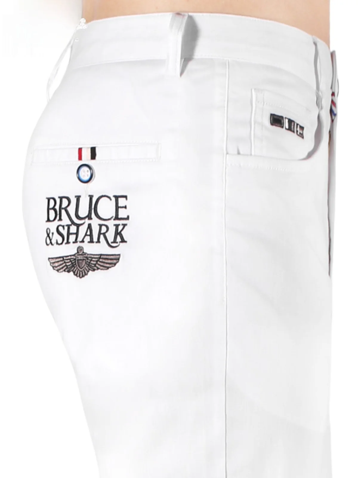 

Summer New Men's Casual Loose Straight Leg White Pants Bruce And ark Trendy Brand Large Size Comfortable Long Trousers