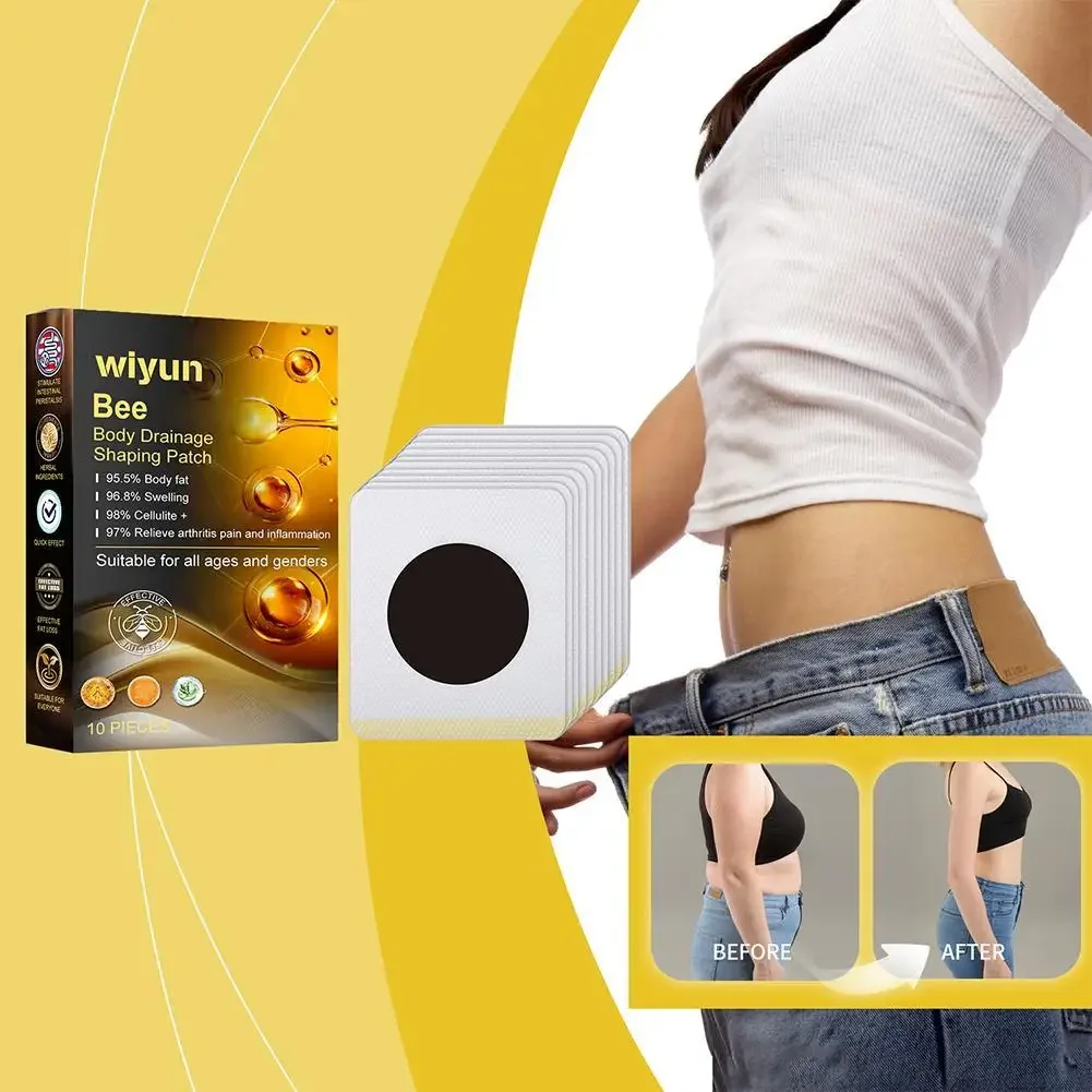 Body Shaping Patch Lymphatic Drainage Weight Loss Reduce Swelling Slimming for Men Women Body Shaping Для Похудения 10pcs/box