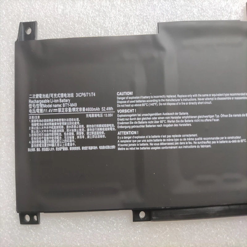 RozFaro For Msi Prestige 14 A10SC A10M A11MT A10RAS B10RASW B10MW A11SCX Battery BTY-M49 GSP14 M15 Bravo15 16WK Summit E14 A11SC