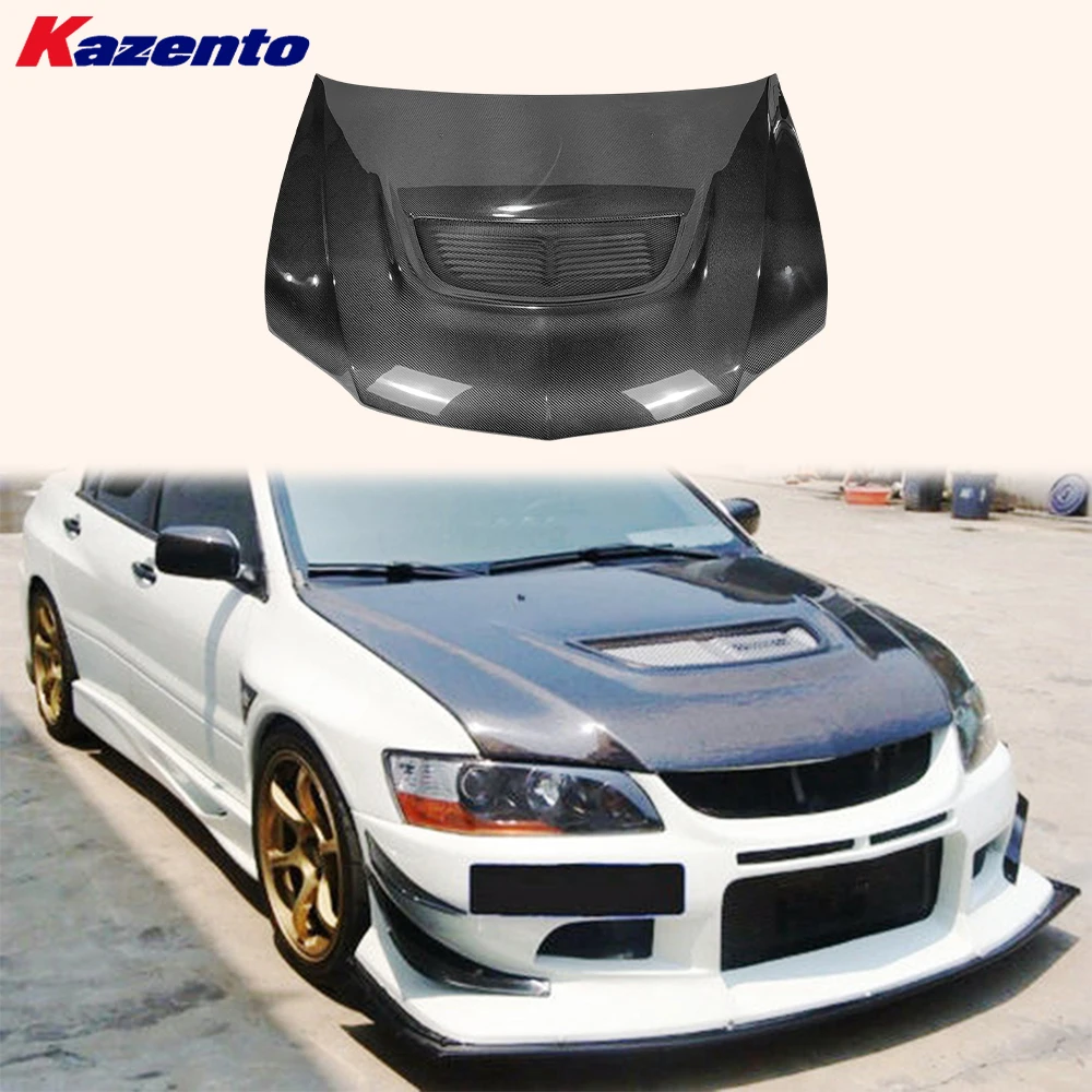 For Mitsubishi Evolution 8 EVO 8 OEM Style Carbon Fiber Front Bumper Hood Bonnet( Ocean freight is favorable, welcome to inqury)