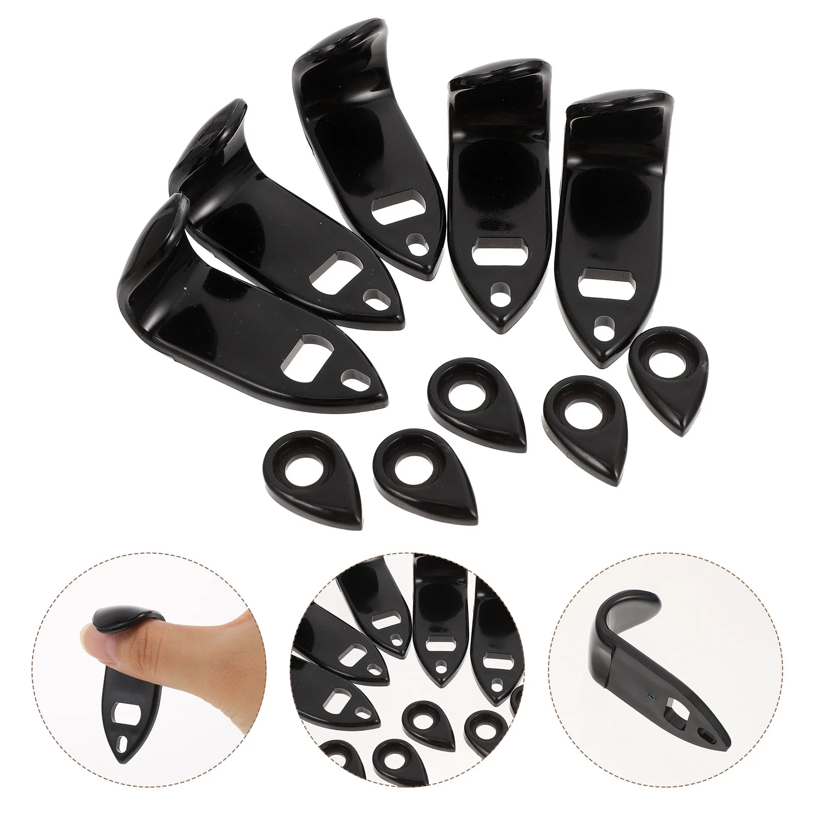 

5 Sets Saxophone Practice Parts Thumb Hook Component Clarinet Support Cushion Rest