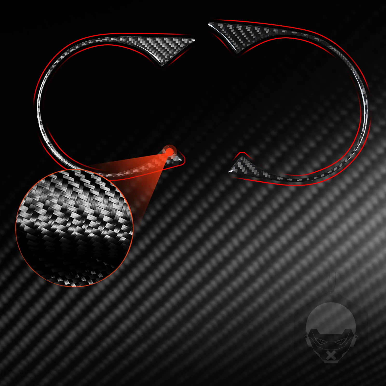 Red Carbon Fiber Speedometer Instrument Cover Trim For Toyota Tacoma – Interior Sticker