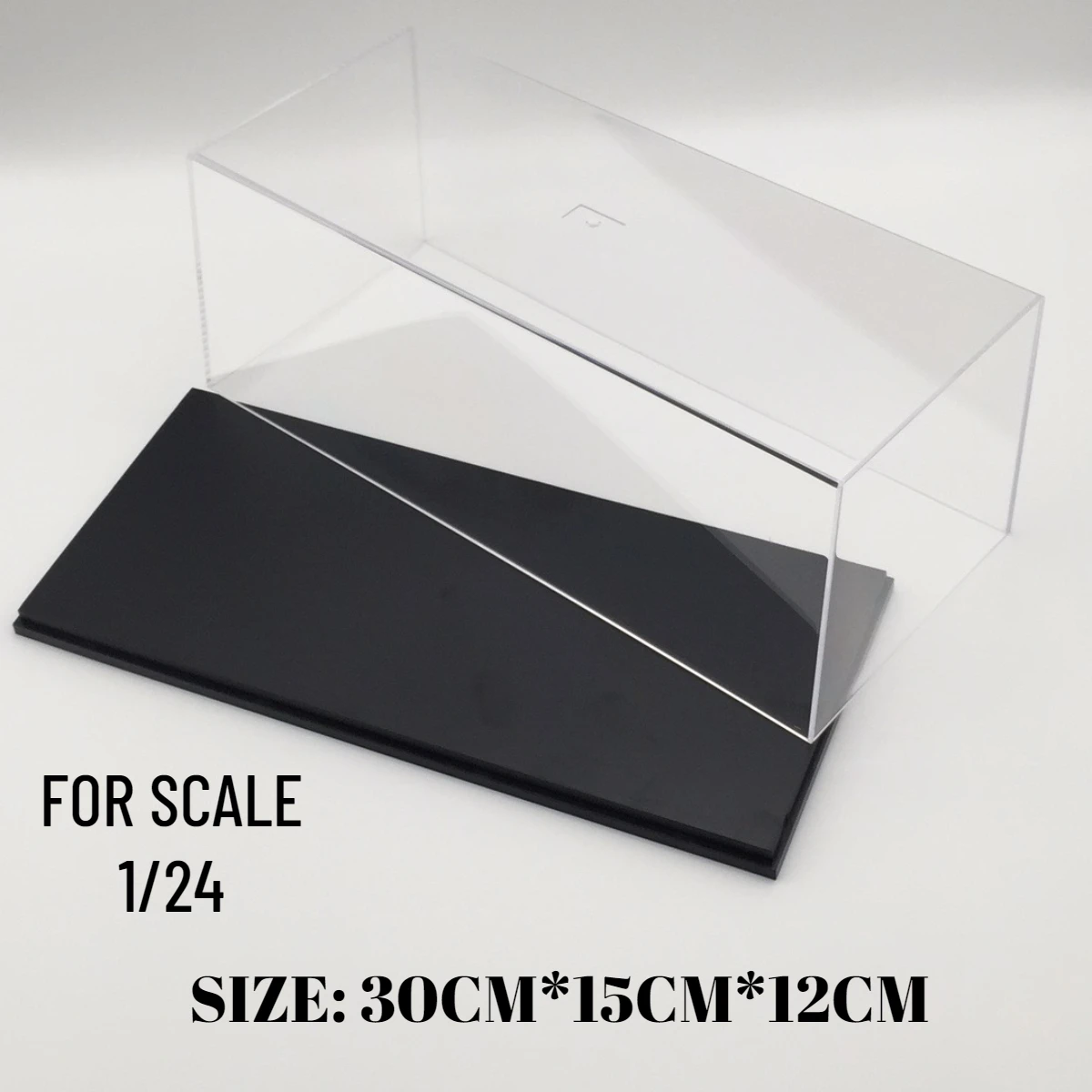 Escala 1:24 1:18, vitrina de modelo de coche, acrílico transparente, cubierta dura a prueba de polvo, caja de PVC para figura coleccionable en miniatura