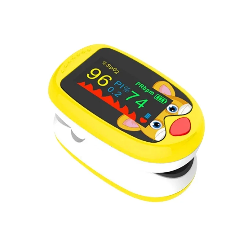 Rechargeable Finger Pulse Oximeter Blood Oxygen Finger Monitor Saturation Meter Heart Rate Monitor Child Baby Pulse Oximetro