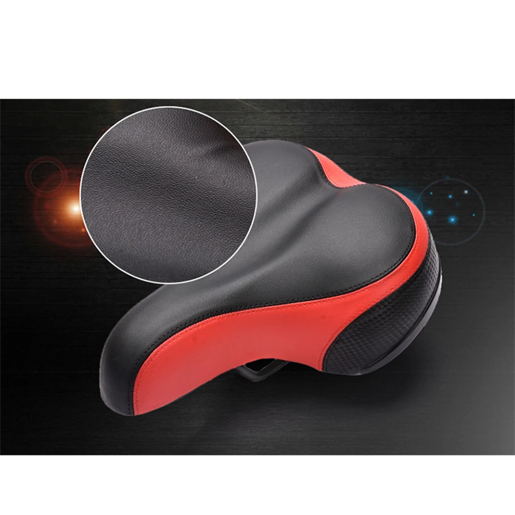 

Bicycle Seat Wide Bike Cushion Rear Cycling Saddle Child Spring Steel Long Use Easy Wash Reflective Sticker