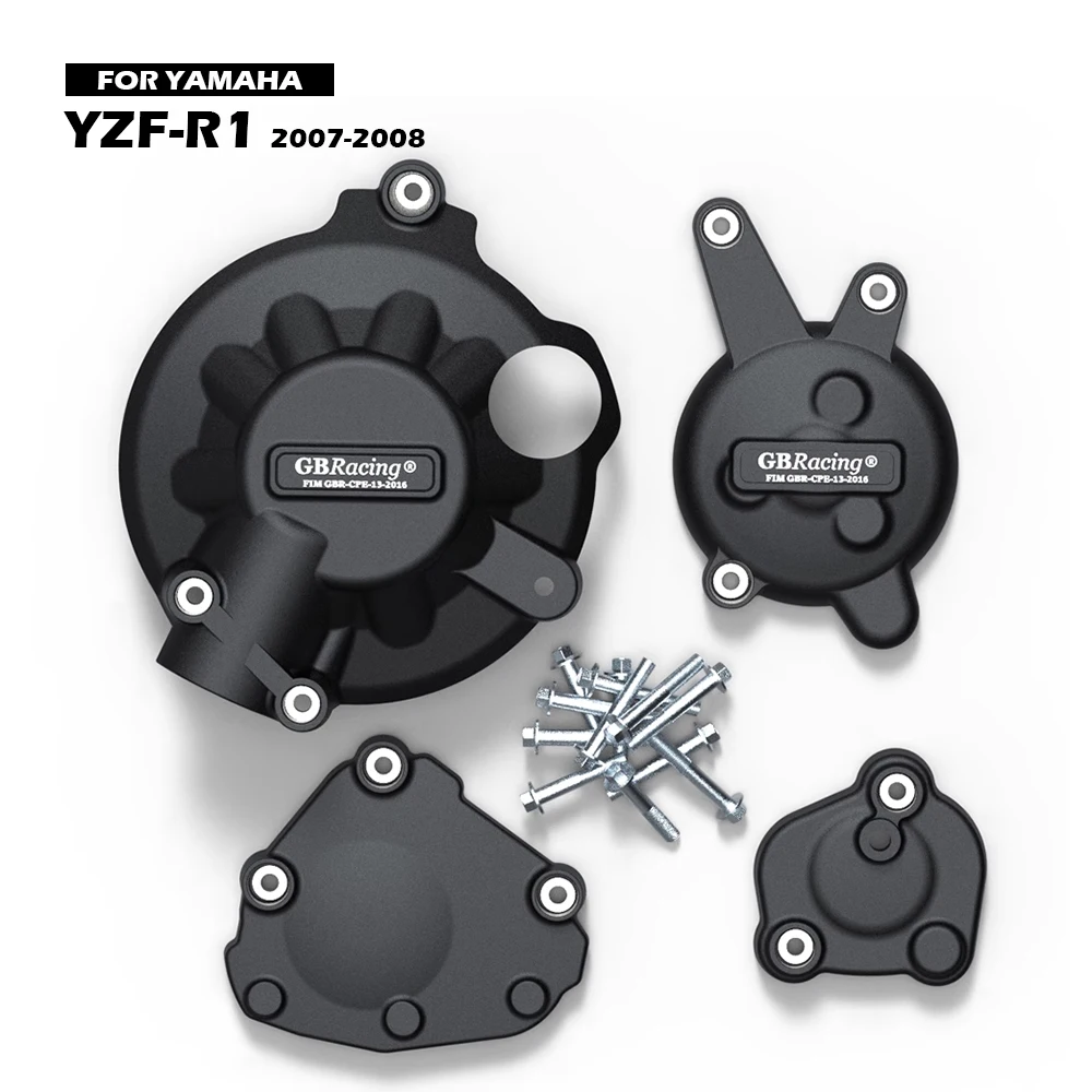 R1 2007-2008 GBRacing Engine Protect Cover For YAMAHA YZF-R1 Motorcycle Clutch Pulse Protection Cover Accessories