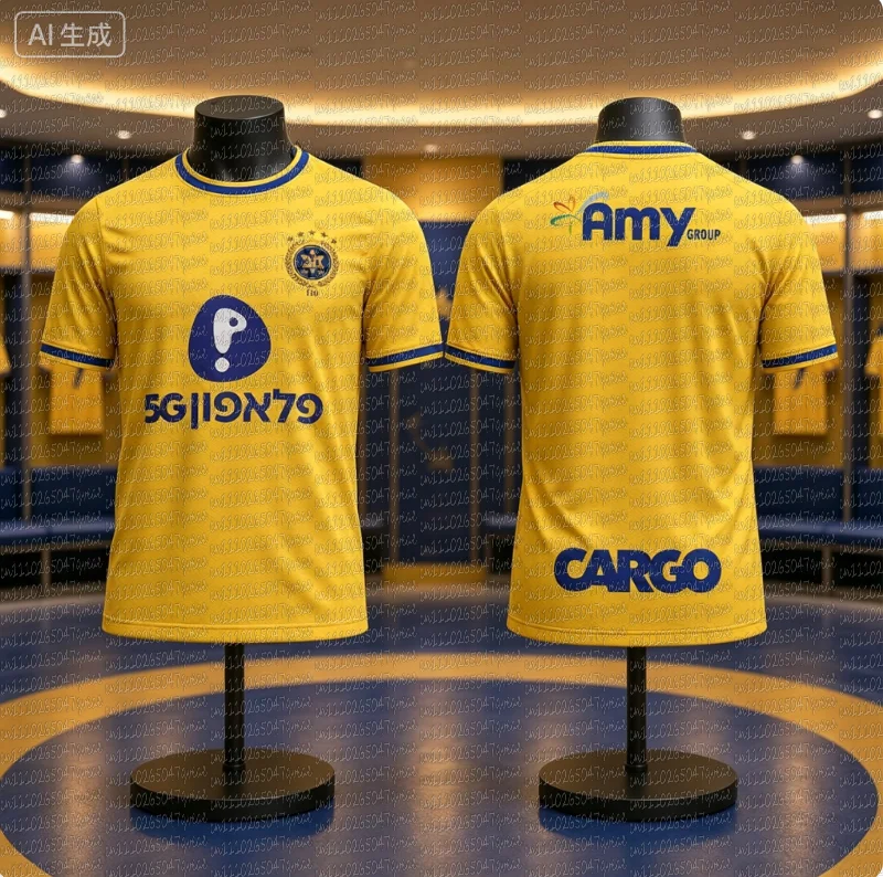 Unisex Quick-Dry Breathable Maccabi Tel Aviv Jersey Sports T-shirt Set for Hot Summer Men Women Family Matching Training Wear